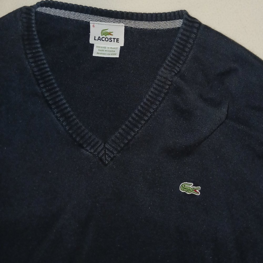 Lacost v neck sweater